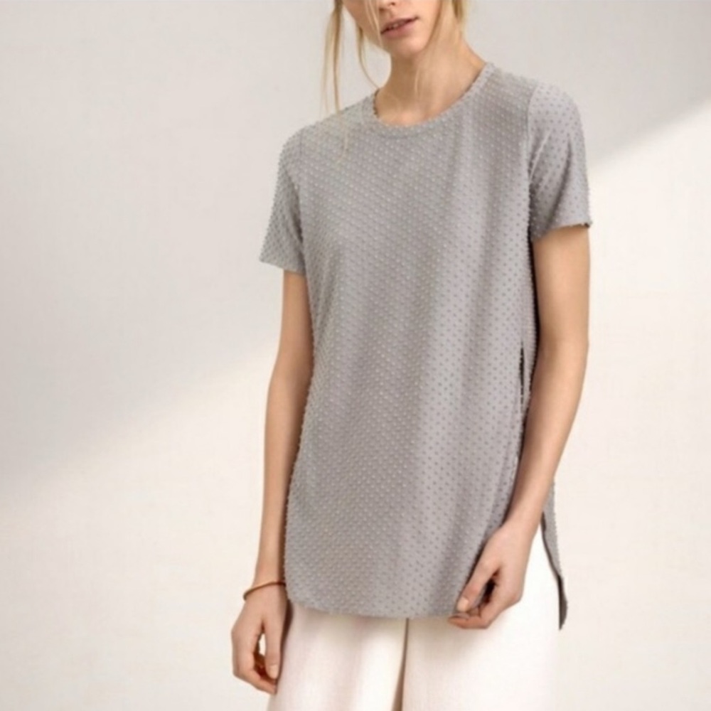 Aritzia Wilfred Cappuccine Top- Gray- Size S